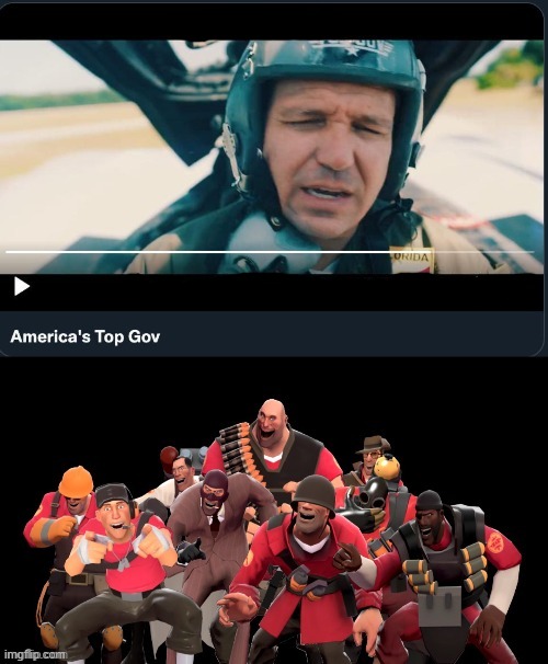 CRIIIIIINNNGGEEEE MEME THIS MEME THIS MEME THIS love top gun all you like but don't use it in a campaign omg this is hilarious | image tagged in desantis | made w/ Imgflip meme maker