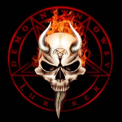 Demon skull in pentagram Blank Meme Template