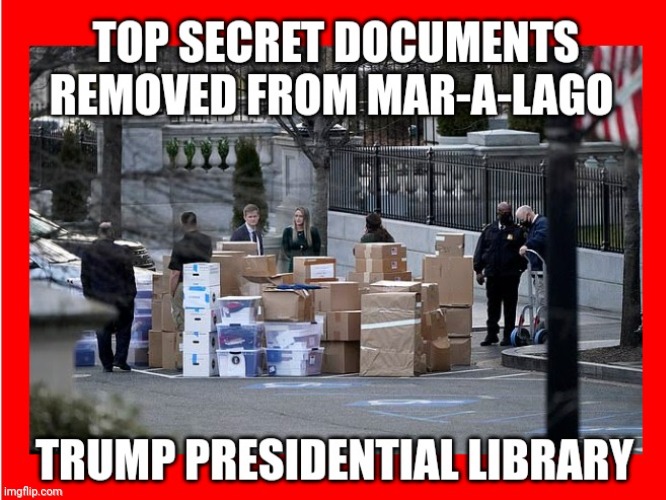 Secret Documents Mar-a-lago | image tagged in anti trump meme,donald trump memes,lock him up,political meme,fbi,hillary clinton | made w/ Imgflip meme maker