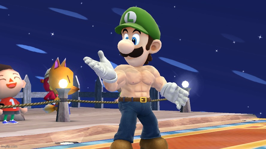 Swole Luigi | made w/ Imgflip meme maker