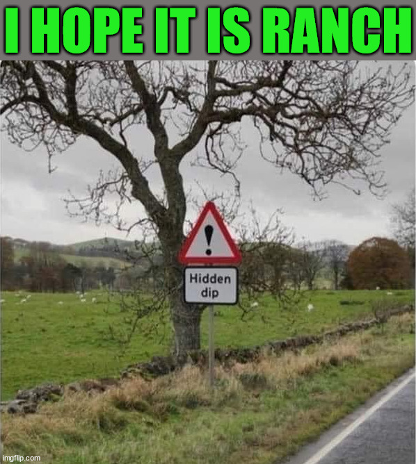 I HOPE IT IS RANCH | image tagged in dip,ranch | made w/ Imgflip meme maker