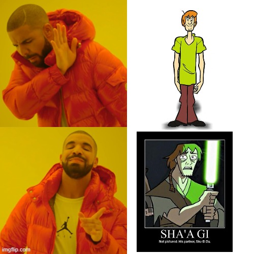 Sha' A Gi Imposter | image tagged in memes,drake hotline bling | made w/ Imgflip meme maker