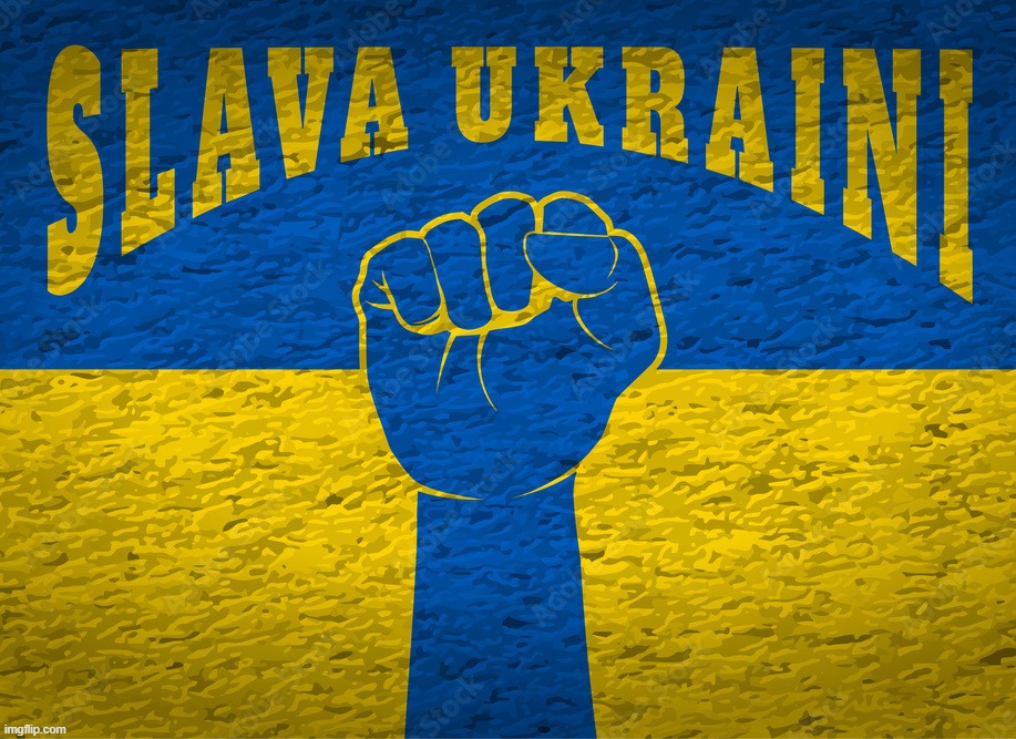 Slava Ukraini | image tagged in slava ukraini | made w/ Imgflip meme maker