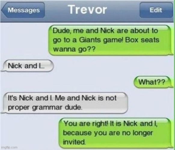 message 11 | made w/ Imgflip meme maker