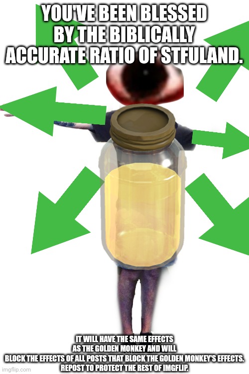 Yub T-Posing (transparent) | YOU'VE BEEN BLESSED BY THE BIBLICALLY ACCURATE RATIO OF STFULAND. IT WILL HAVE THE SAME EFFECTS AS THE GOLDEN MONKEY AND WILL BLOCK THE EFFECTS OF ALL POSTS THAT BLOCK THE GOLDEN MONKEY'S EFFECTS.

REPOST TO PROTECT THE REST OF IMGFLIP. | image tagged in yub t-posing transparent | made w/ Imgflip meme maker