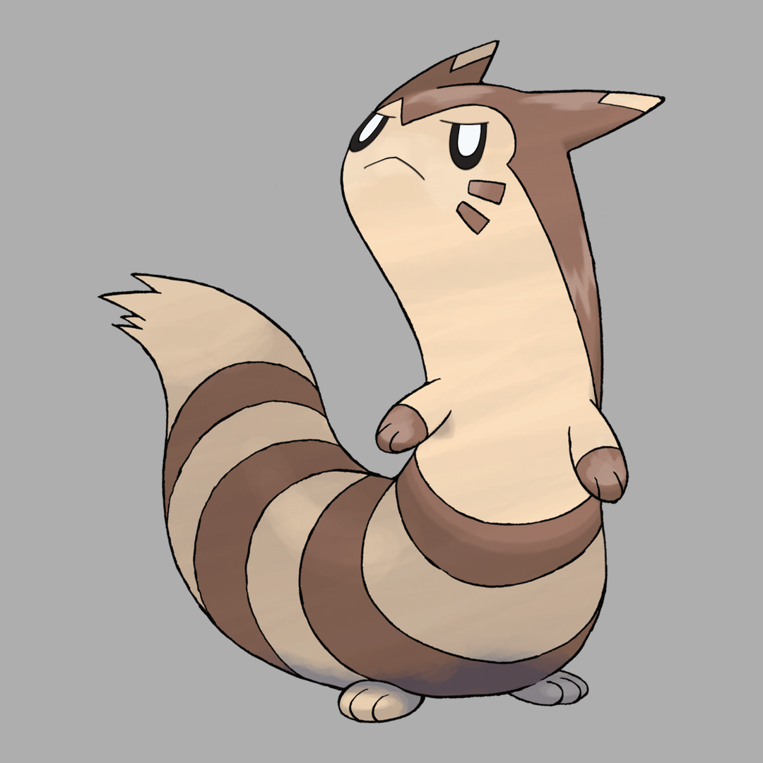 Furret with Swadloon's Face Blank Meme Template