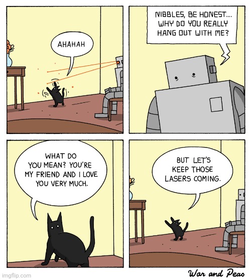 Lasers | image tagged in laser,lasers,cat,comics,comics/cartoons,comic | made w/ Imgflip meme maker