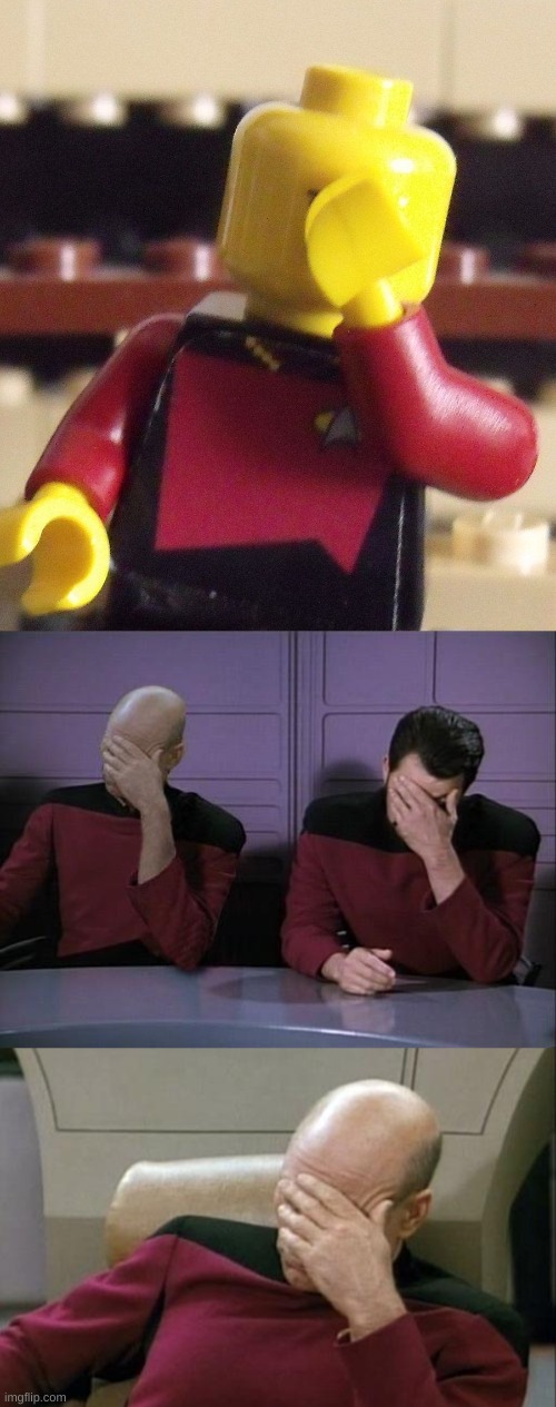 image tagged in lego captain picard facepalm,double facepalm,memes,captain picard facepalm | made w/ Imgflip meme maker