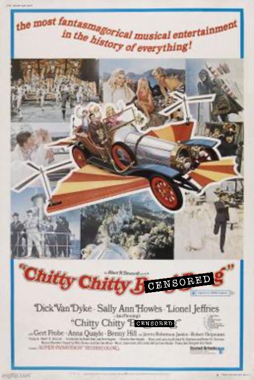 Chitty Chitty Bang Bang censored Blank Meme Template