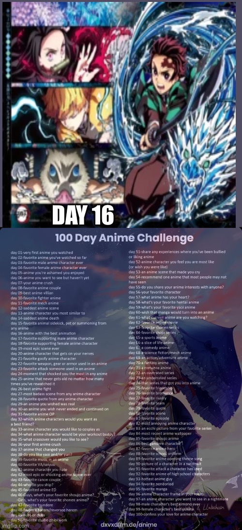 There’s no debate | DAY 16 | image tagged in 100 day anime challenge,demon slayer | made w/ Imgflip meme maker