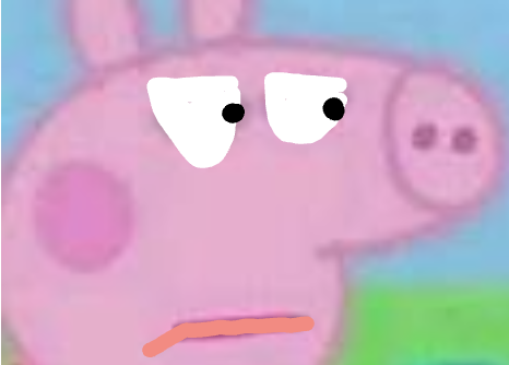 High Quality peppa pig not amused Blank Meme Template