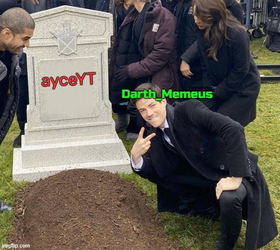 Grant Gustin Gravestone | ayceYT Darth_Memeus | image tagged in grant gustin gravestone | made w/ Imgflip meme maker