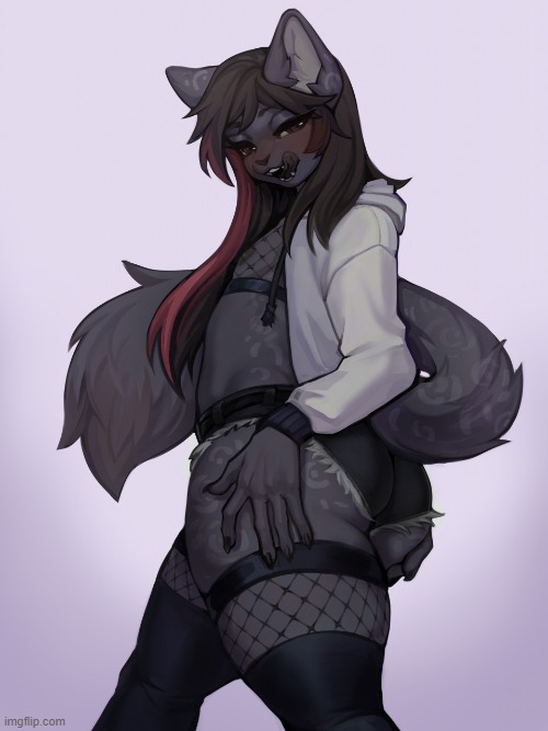 What color are his eyes? (By Rorarom) | image tagged in furry,femboy,cute,adorable,dat ass,thicc | made w/ Imgflip meme maker