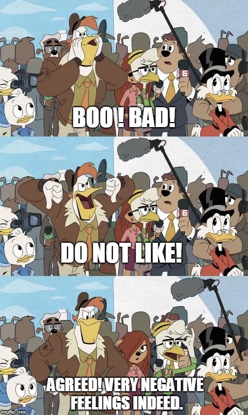 High Quality Ducktales negitive feelings indeed Blank Meme Template