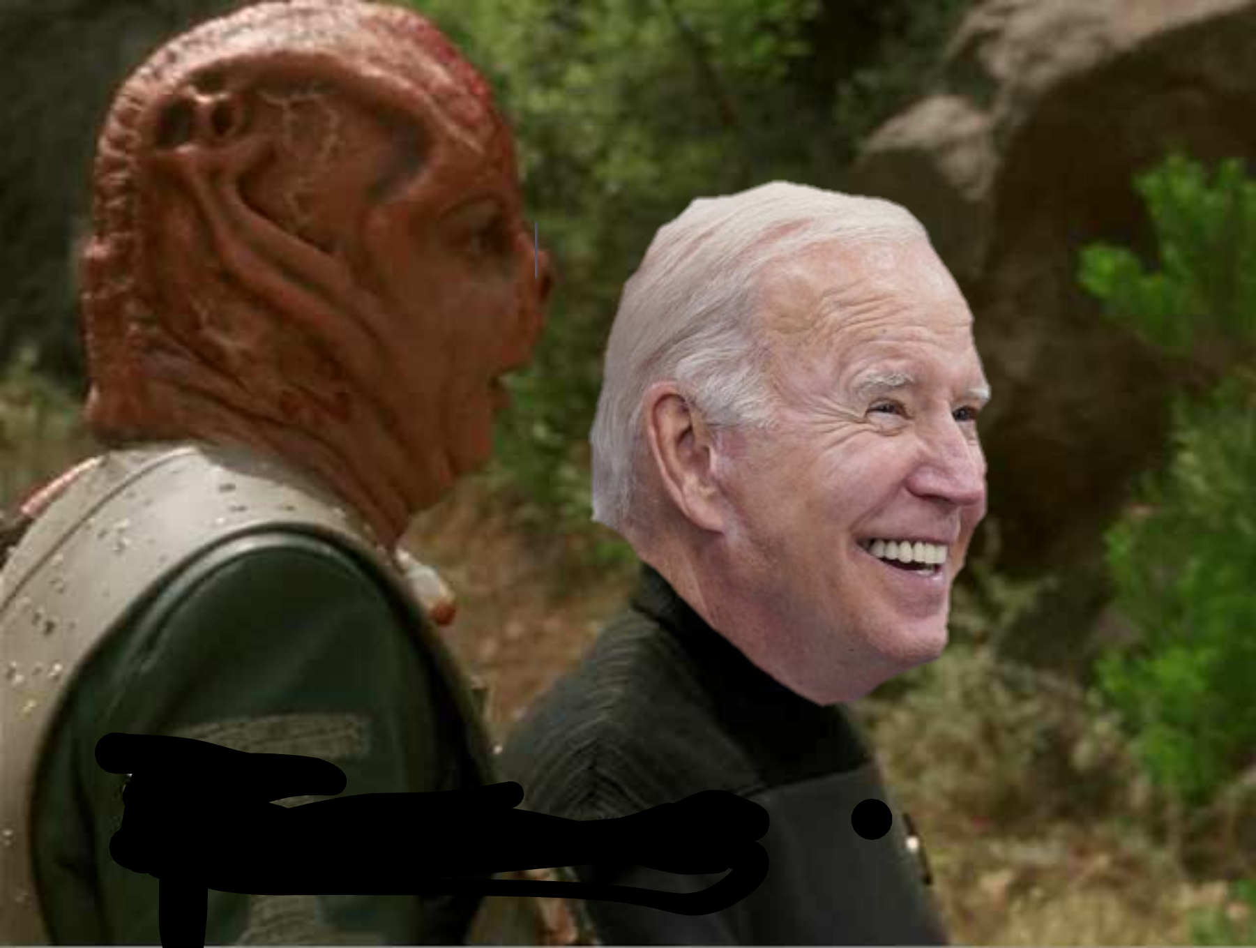 shaka when the walls fell with joe Biden Blank Meme Template