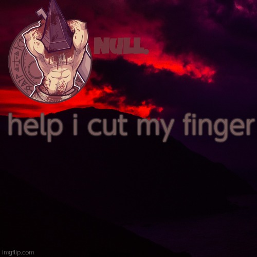 help i cut my finger | made w/ Imgflip meme maker