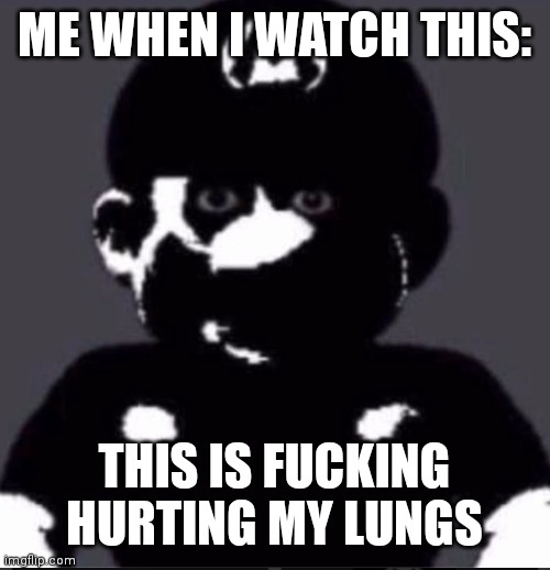 ME WHEN I WATCH THIS:; THIS IS FUCKING HURTING MY LUNGS | made w/ Imgflip meme maker