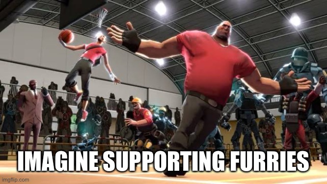 Tf2 Ballin | IMAGINE SUPPORTING FURRIES | image tagged in tf2 ballin | made w/ Imgflip meme maker