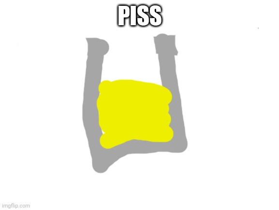Blank White Template | PISS | image tagged in blank white template | made w/ Imgflip meme maker