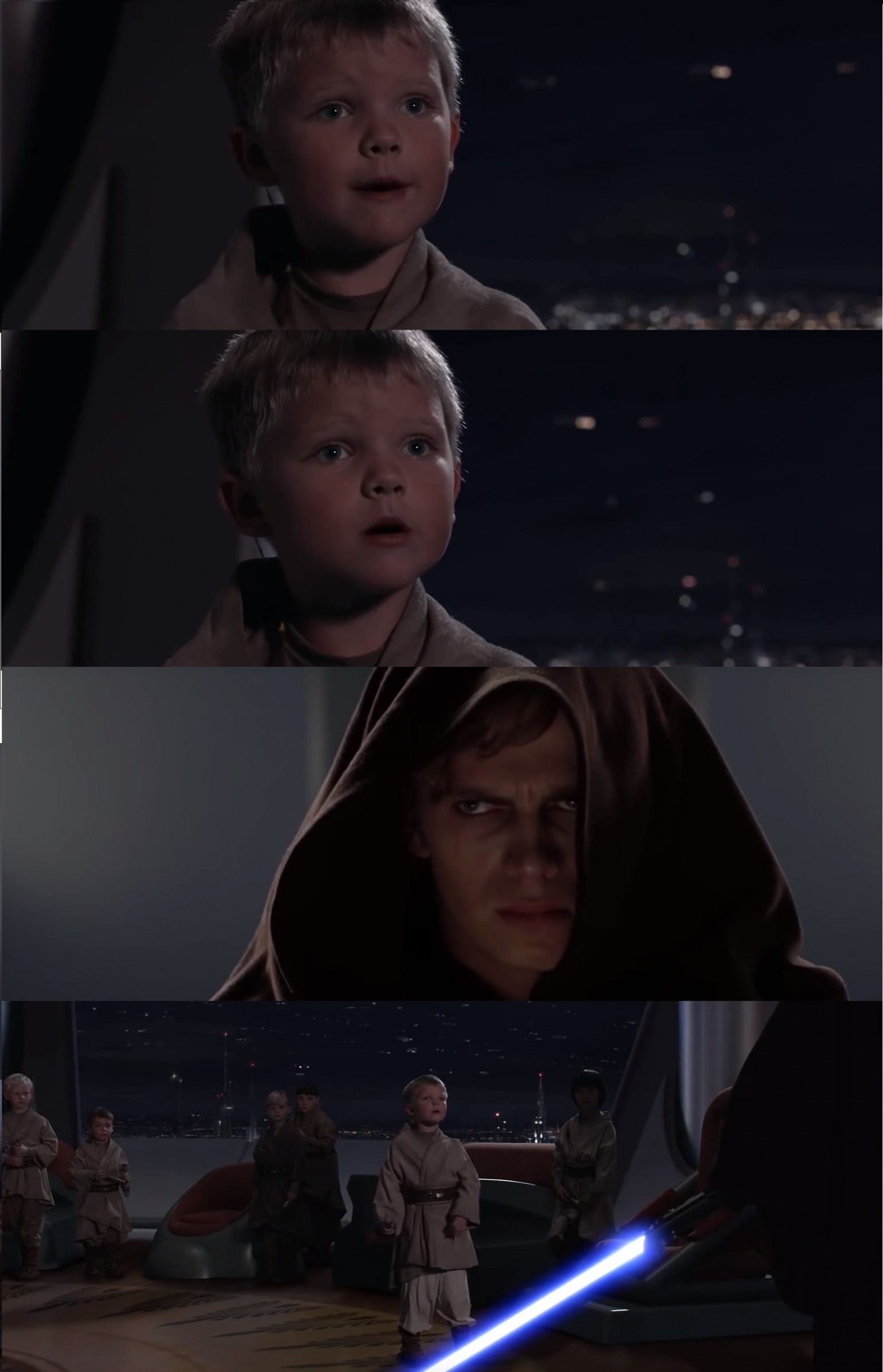 Anakin Kills Younglings Blank Meme Template