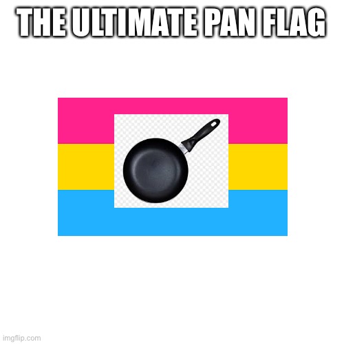 Blank Transparent Square Meme | THE ULTIMATE PAN FLAG | image tagged in memes,pansexual | made w/ Imgflip meme maker