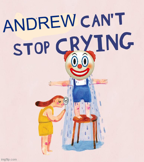 Riley  can’t stop crying | ANDREW | image tagged in riley can t stop crying | made w/ Imgflip meme maker