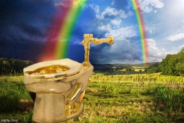 Trump's Pot-O-Gold | image tagged in donald trump,scam,maga,crook,thief | made w/ Imgflip meme maker