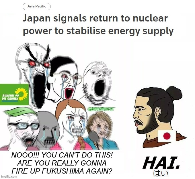 image tagged in japan,nuclear,ukraine,gas,fossil fuel,fukushima | made w/ Imgflip meme maker