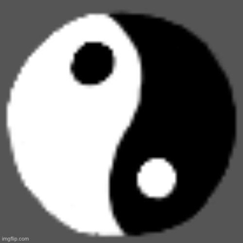 I drew the Yin and Yang symbol | made w/ Imgflip meme maker