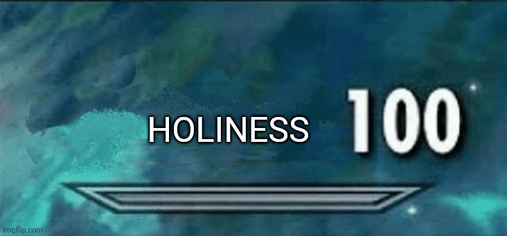 Skyrim skill meme | HOLINESS | image tagged in skyrim skill meme | made w/ Imgflip meme maker