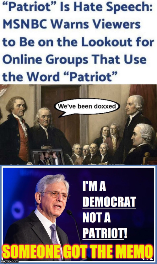 Of course they're not patriots... they're traitors | SOMEONE GOT THE MEMO | image tagged in libtards,traitors | made w/ Imgflip meme maker