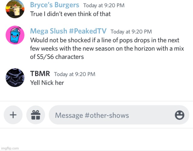 Said this in the adult swim discord | made w/ Imgflip meme maker