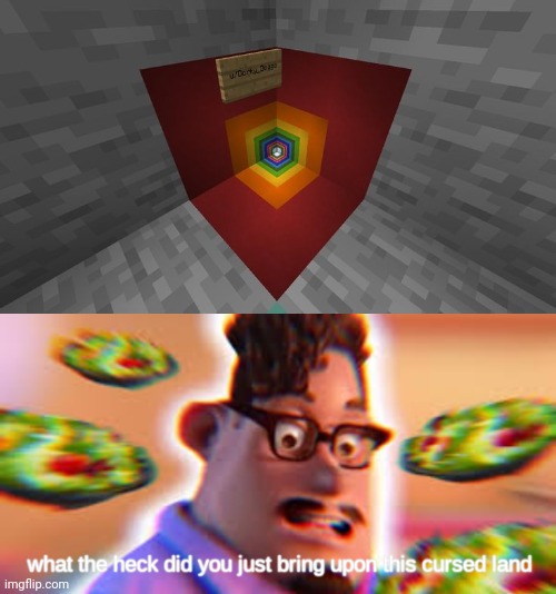 HOW DO YOU EVEN DO THAT? | image tagged in what the heck did you just bring upon this cursed land,minecraft,minecraft memes,wtf | made w/ Imgflip meme maker