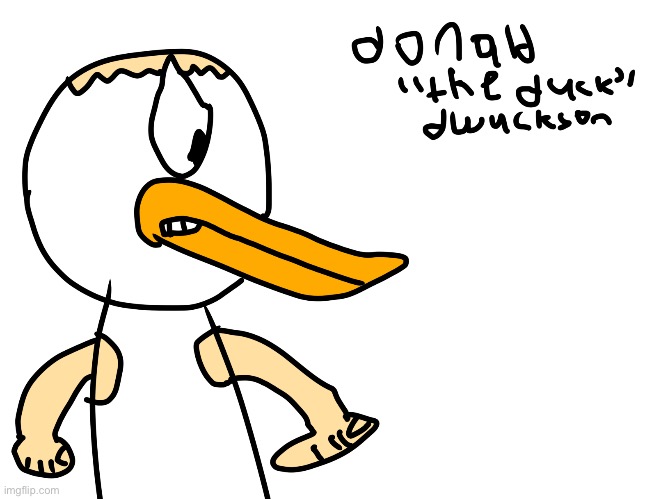 Donald “The Duck” Dwuckson ( Donald Duck and rock fusion) | image tagged in the rock,donald duck | made w/ Imgflip meme maker
