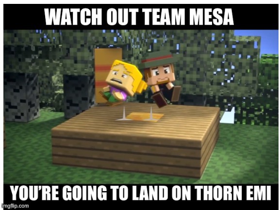 Thorn EMI | image tagged in minecraft mini series,thorn emi,thorn | made w/ Imgflip meme maker