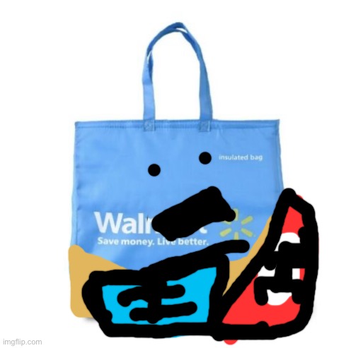 image tagged in walmart bag | made w/ Imgflip meme maker