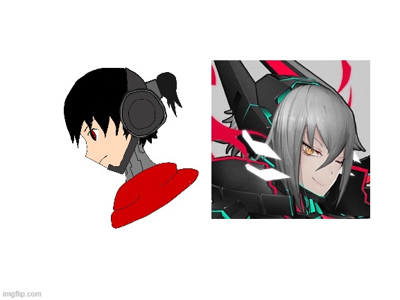 Me and Zentreya | image tagged in blank white template | made w/ Imgflip meme maker
