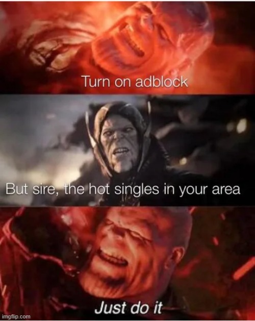No Chicks for Thanos | image tagged in thanos | made w/ Imgflip meme maker
