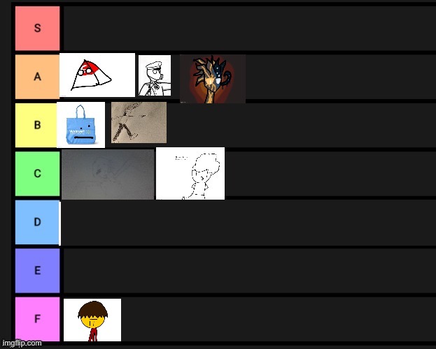 Better one | image tagged in tier list | made w/ Imgflip meme maker