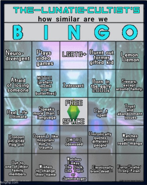 I've made a bingo, I'll delete my old one. Feel free to use it. | made w/ Imgflip meme maker