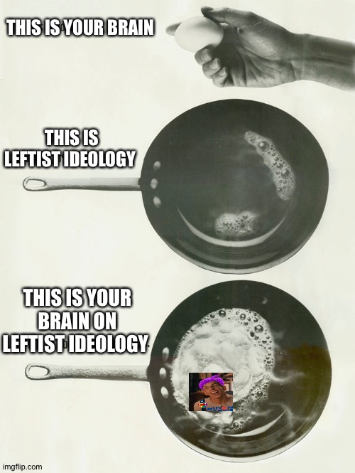 this is your brain on drugs | THIS IS YOUR BRAIN; THIS IS LEFTIST IDEOLOGY; THIS IS YOUR BRAIN ON LEFTIST IDEOLOGY | image tagged in this is your brain on drugs | made w/ Imgflip meme maker