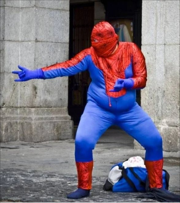 fat spiderman funny