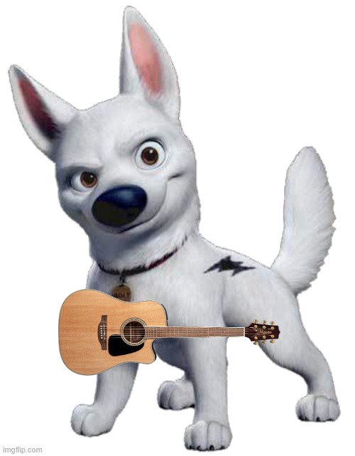 bolt on guitar | image tagged in guitar,disney | made w/ Imgflip meme maker