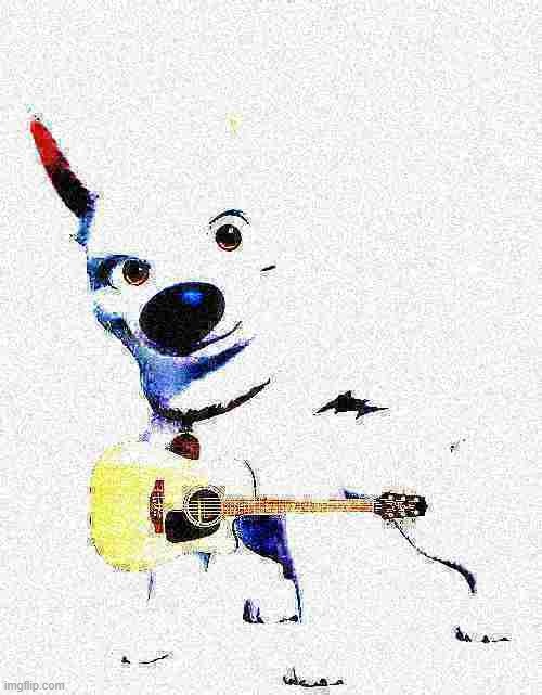 deep fried bolt on a guitar | image tagged in deep fried,disney,guitar | made w/ Imgflip meme maker
