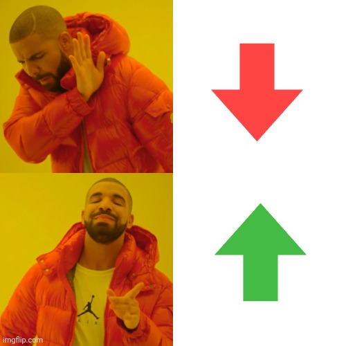 Idk(Mods having fun: The arrows clash in the middle, The Fight of the century, WHO WILL WIN?!) | image tagged in memes,drake hotline bling | made w/ Imgflip meme maker