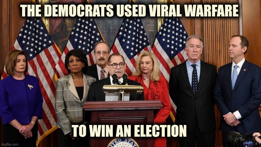 House Democrats | THE DEMOCRATS USED VIRAL WARFARE TO WIN AN ELECTION | image tagged in house democrats | made w/ Imgflip meme maker