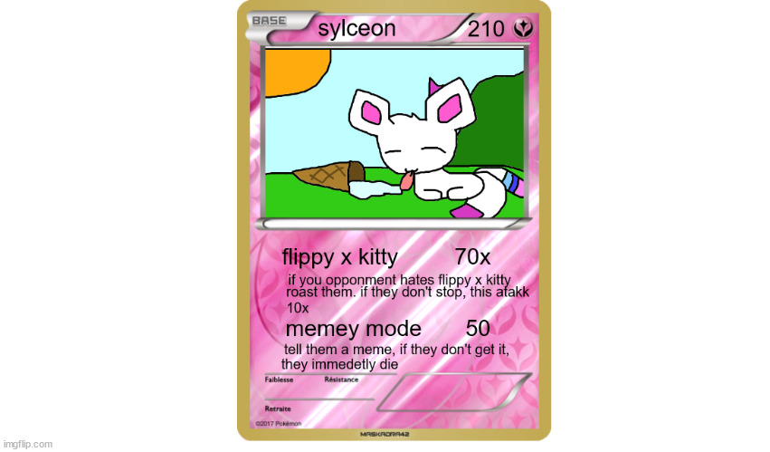 sylceon card | made w/ Imgflip meme maker