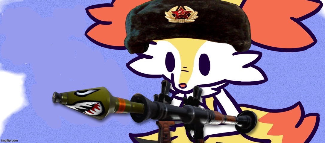 Braixen In The USSR | image tagged in ussr braixen | made w/ Imgflip meme maker