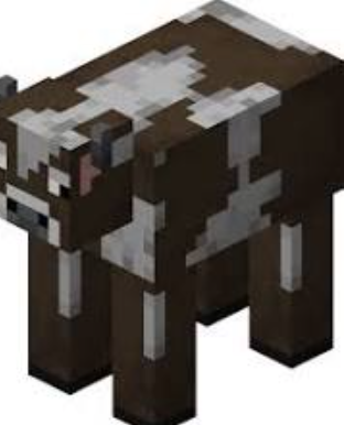minecraft cow Blank Meme Template