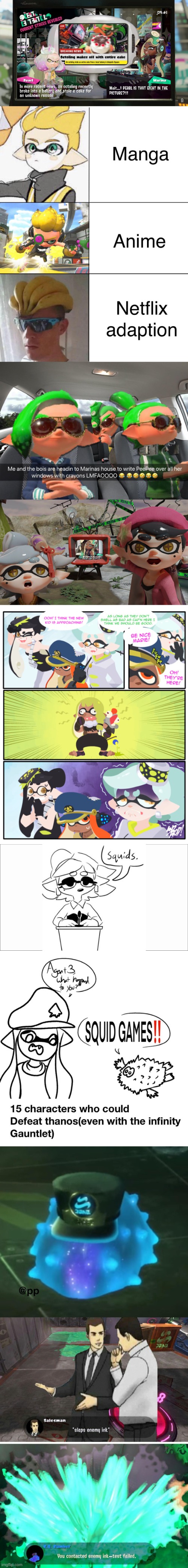 splatoon squitpost/shitpost comp, none of these are mine | made w/ Imgflip meme maker